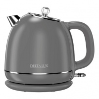 Чайник DELTA LUX DE-1018 ДВОЙНОЙ КОРПУС, 1,7 л 2200 Вт, серый