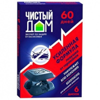 Ловушка ЧИСТЫЙ ДОМ инсектицидная от тараканов (6 дисков) арт. 02-103 [50] ТЕХНОЭКСПОРТ