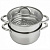 WEBBER BE-0210 Кастрюля-пароварка нерж.сталь d=20*cm, 5 литров, 2 уровня(4)